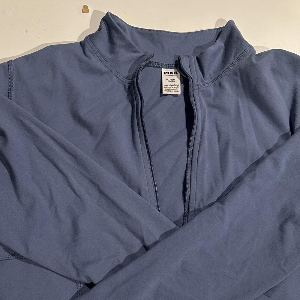Pink Full-Zip Jacket in Blue